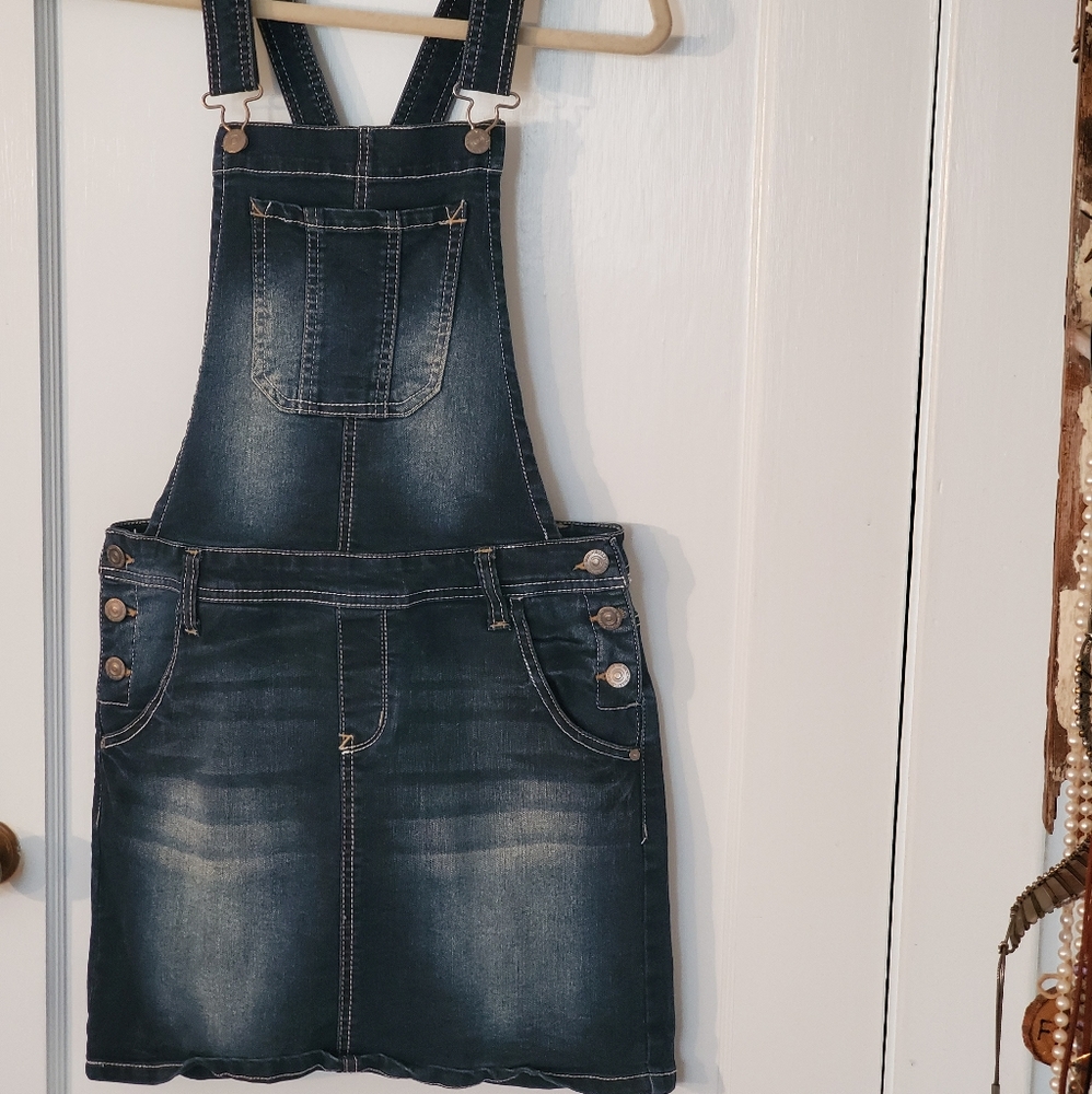 Overall Denim Dress